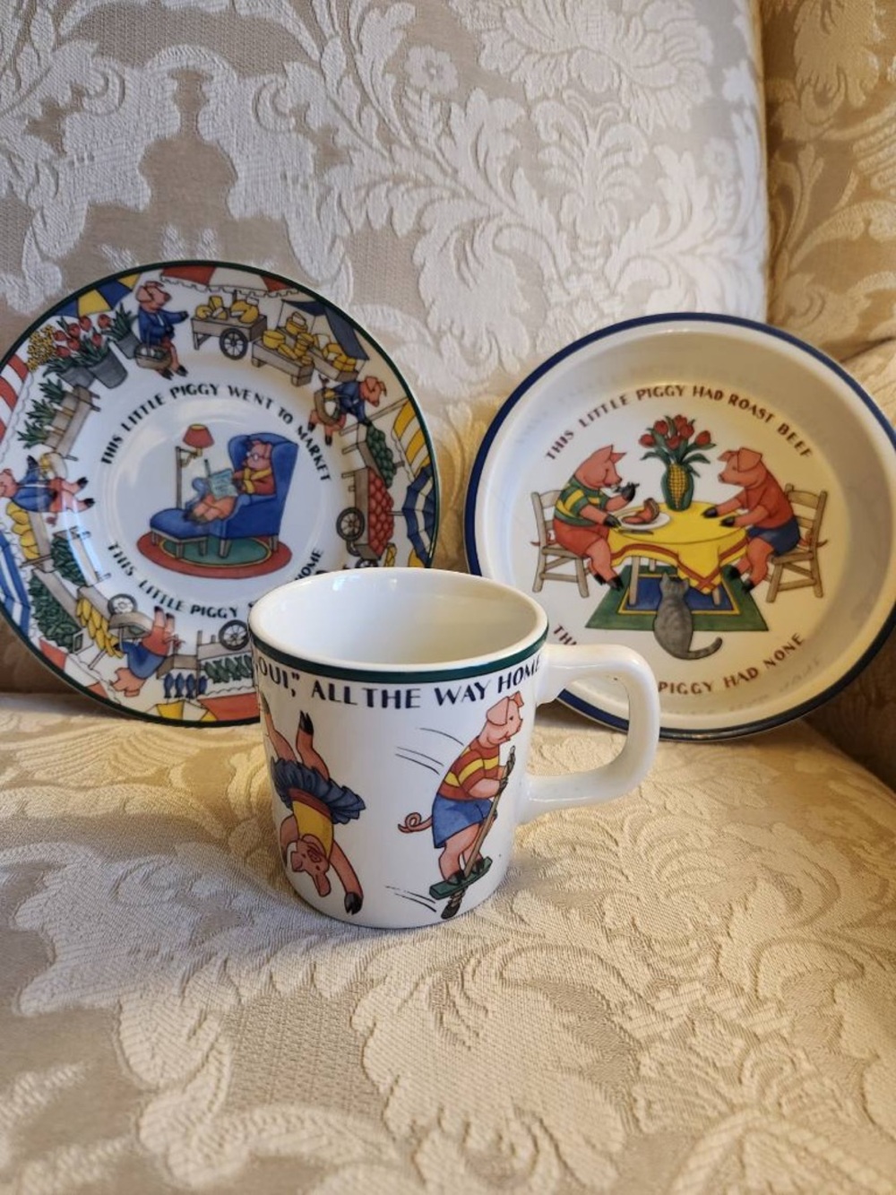 (New) Vintage Tiffany & Co Mug and Plates Set